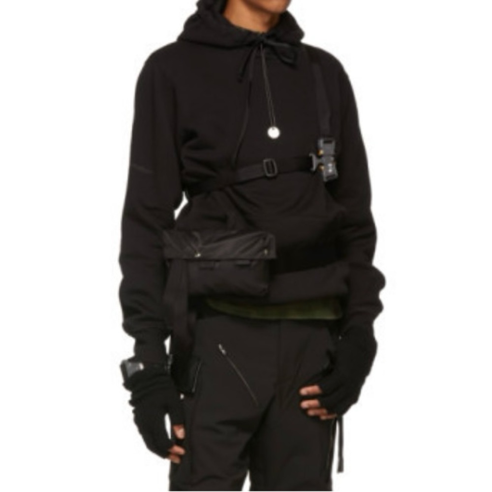 Alyx Black Small Roller Coaster Belt Pouch Black